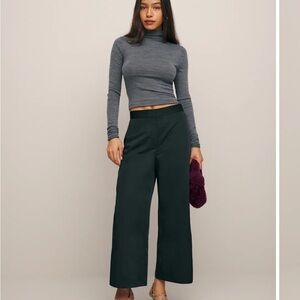 Reformation Bailey Pants-Black